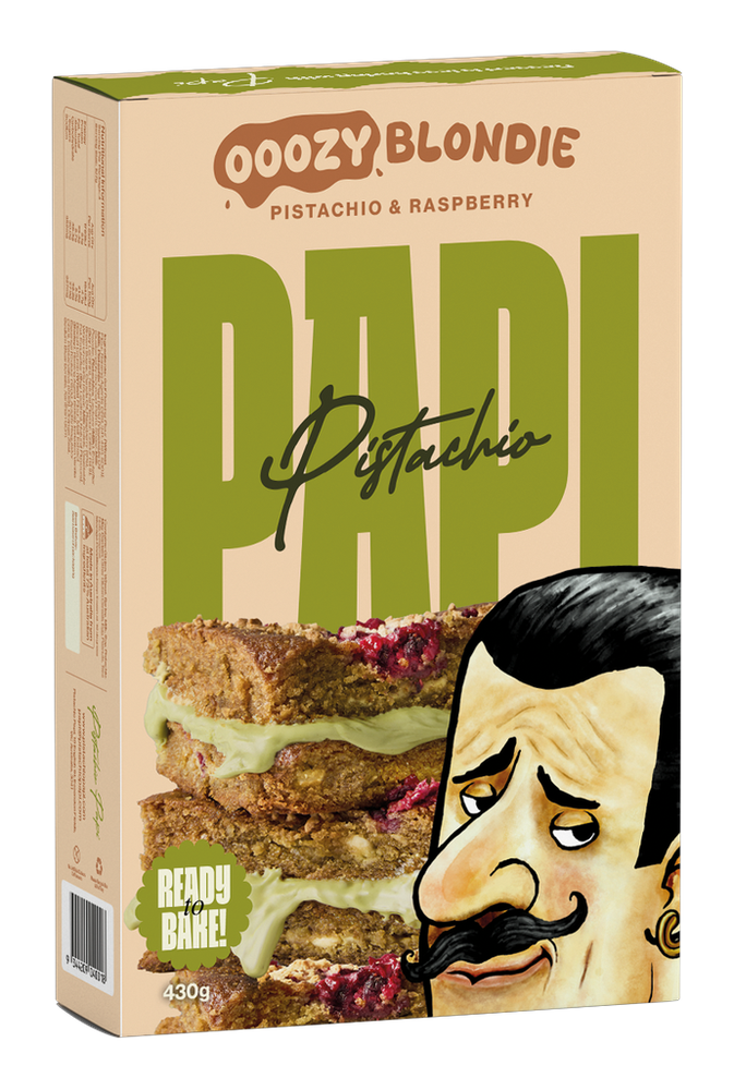 Ooozy Blondie Pistachio & Raspberry 430g